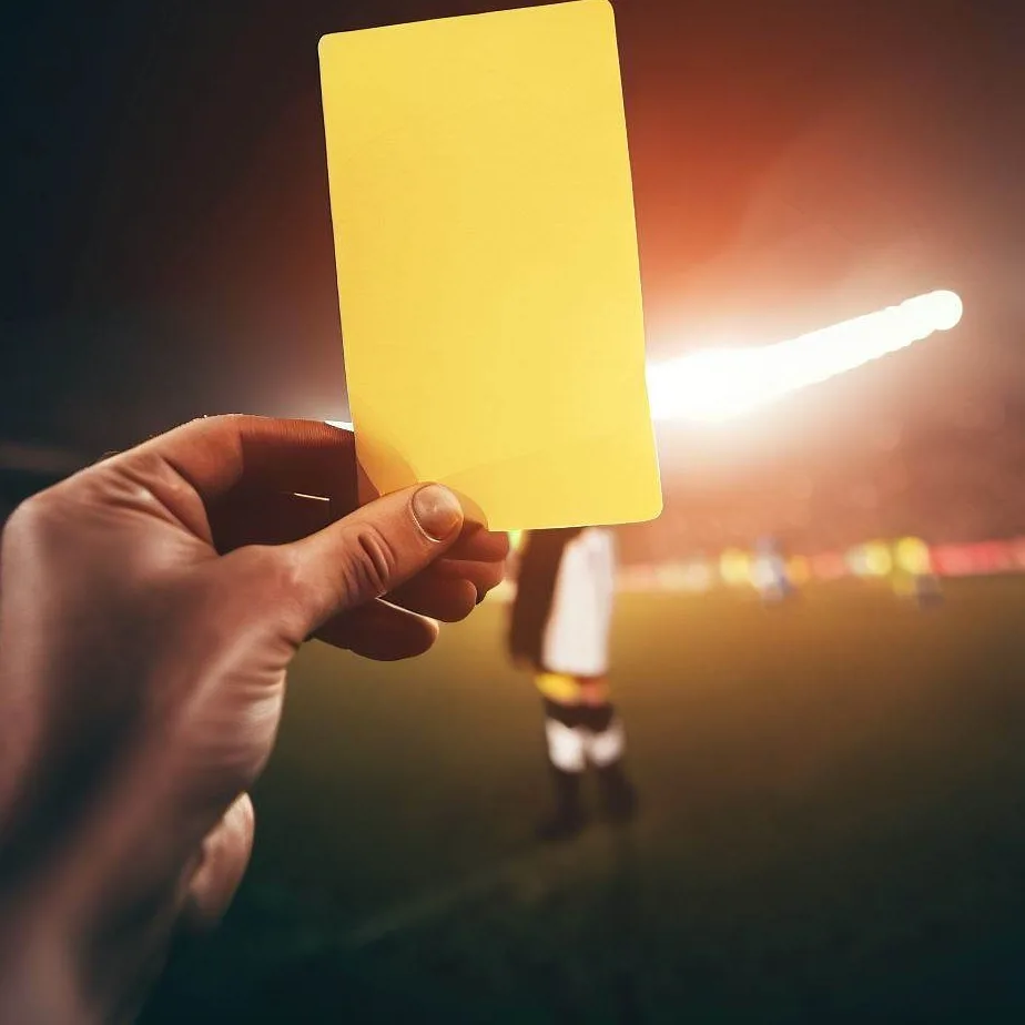 Zasady piłki nożnej - żółta kartka